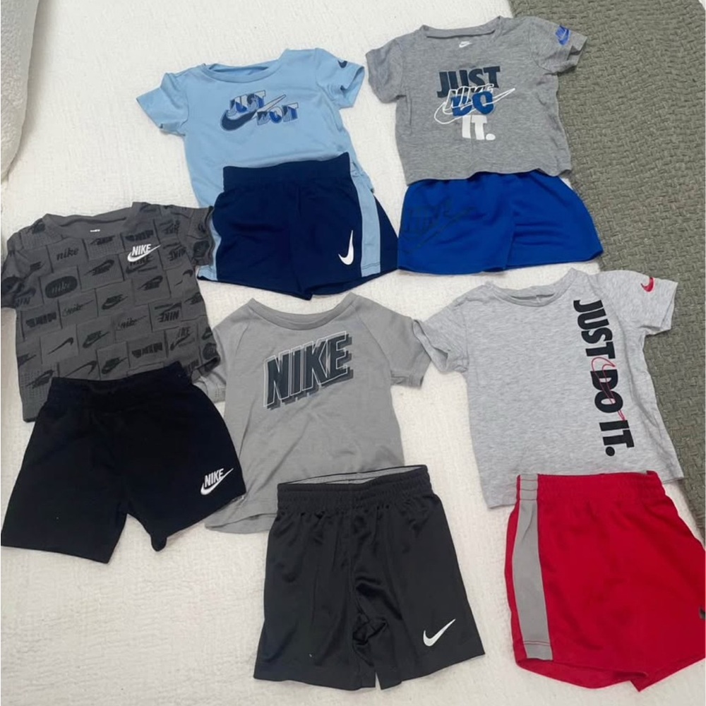 5 Nike Kids Graphic T-Shirt and Short Sets